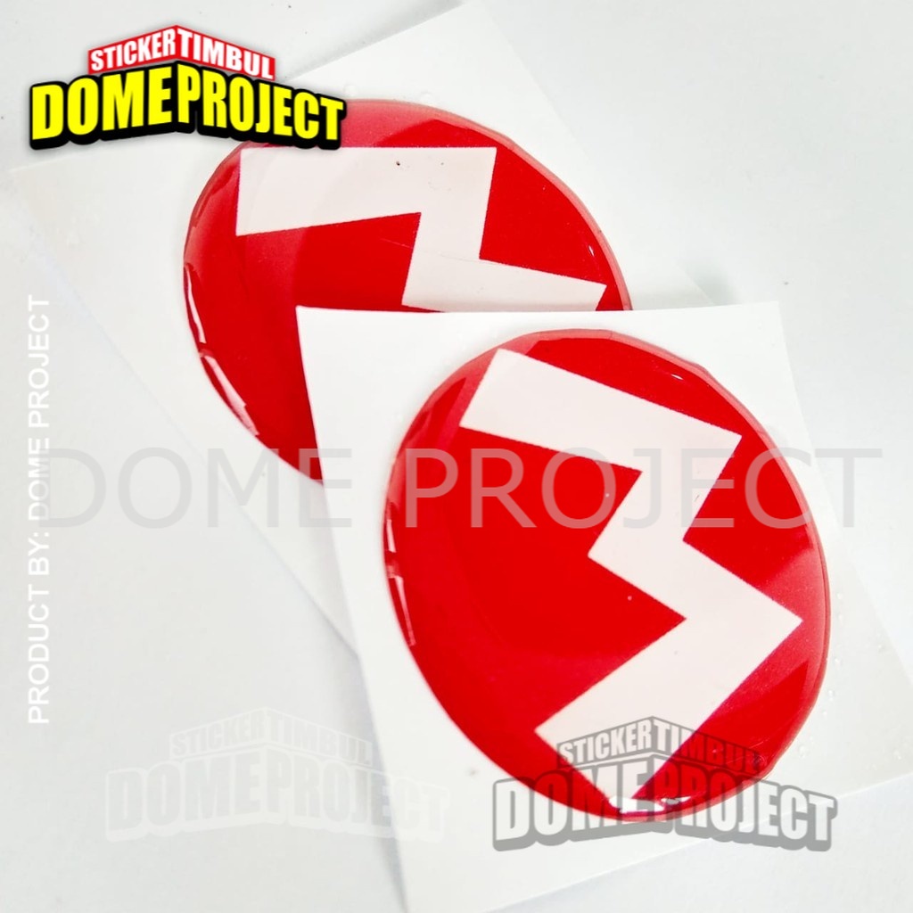 STIKER MOTOR EMBLEM MARIO LOGO STIKER MOBIL STICKER MOOTOR RESIN TIMBUL LENTUR AKSESORIES MOTOR