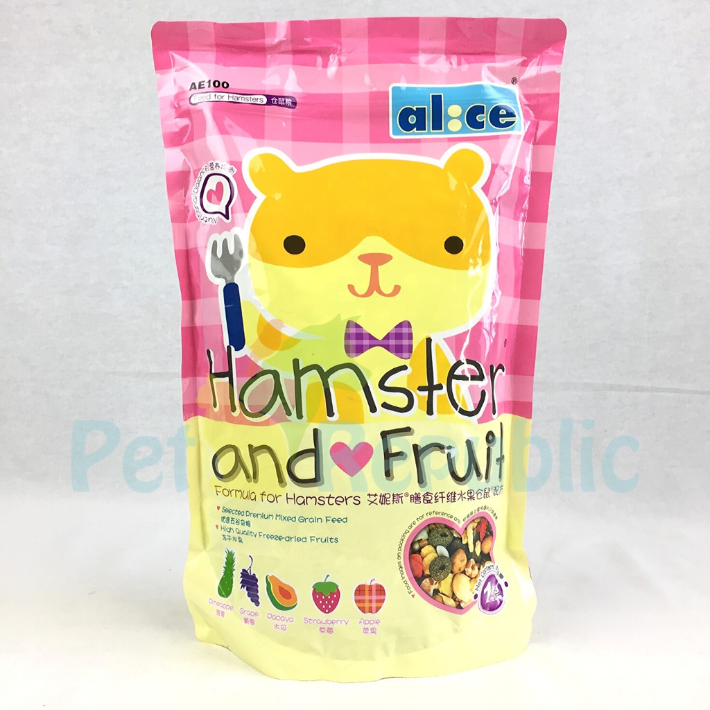 

ALICE AE100 Makanan Hamster Hamster and Fruit 1kg