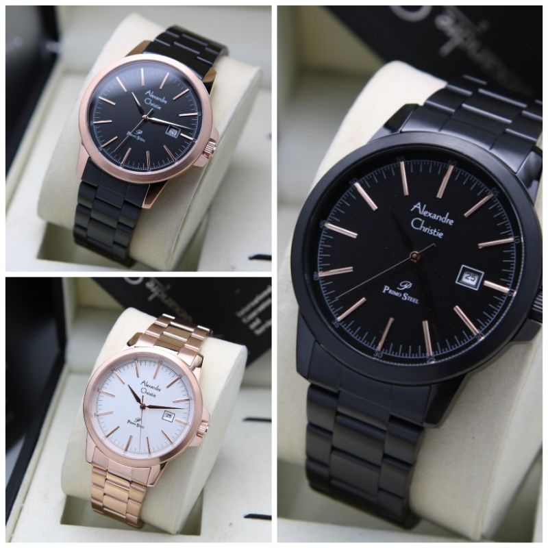 JAM PRIA COWOK ALEXANDRE CHRISTIE AC 1008 AC1008 1008 RANTE ORIGINAL 100%