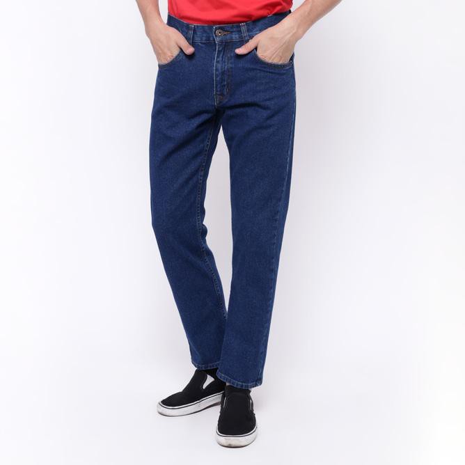 Edwin Celana Jeans Slim Fit Pria Panjang Biru Roma 03 - Biru, 27