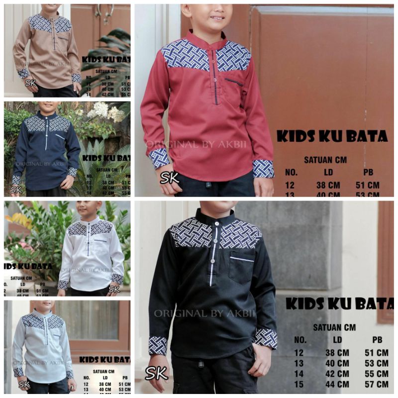( Bisa COD ) Koko Kurta Kidz Ku Bata Koko Anak Pakistan Lengan Panjang Koko Kurta Akbi Fashion Lenga