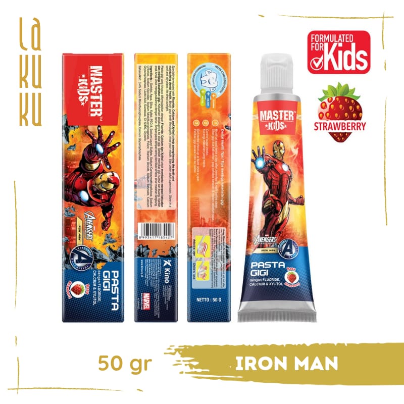 Lakuku - Master Kids Odol Pasta Gigi Superhero Fluoride Marvel