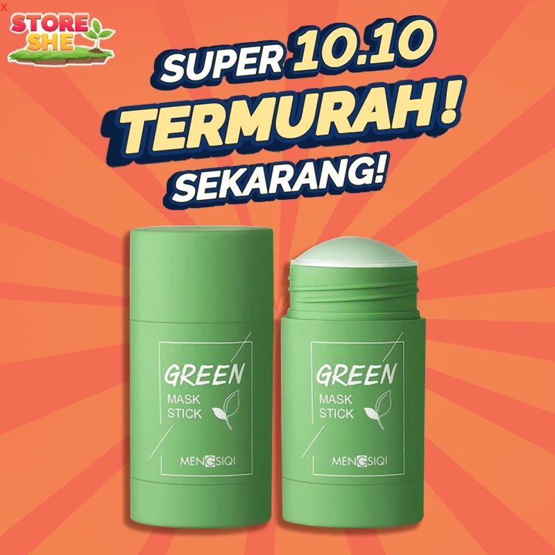 MEIDIAN Green Tea Mask Cleansing Clay Stick Mask wajah Masker komedo Acne Cleansing blackhead Mask