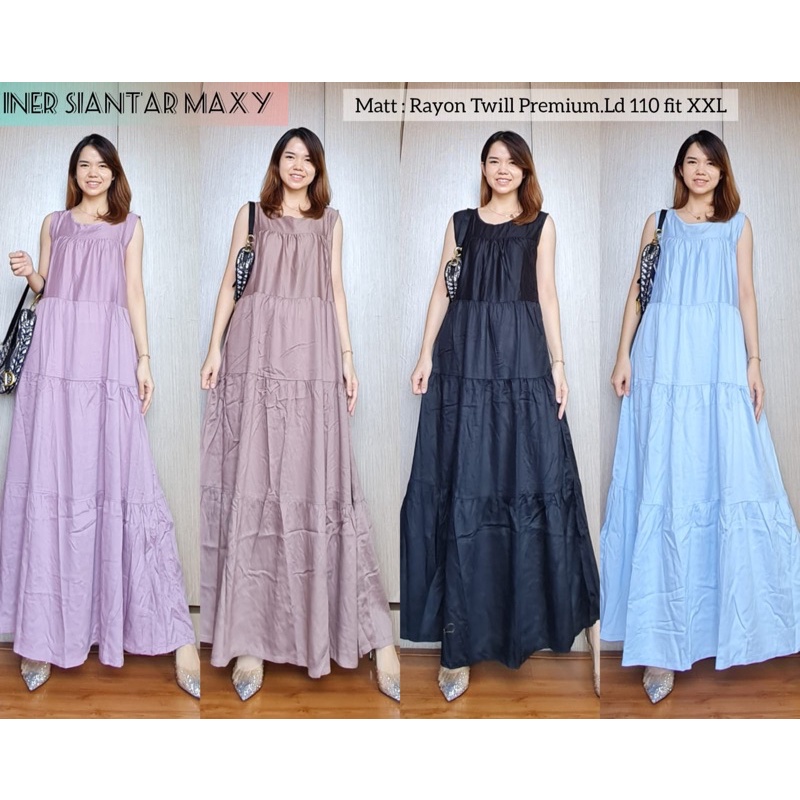 INER MAXI SIANTAR RAYON TWILL / INNER MAXY DRESS RAYON TWILL BEST SELLER