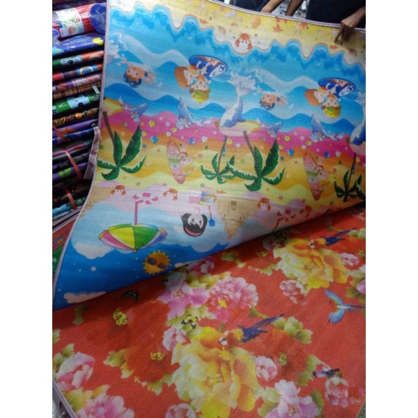KARPET GAMBAR PLASTIK SPON KRAKTER/Karpet  eva murah/tikar gambar