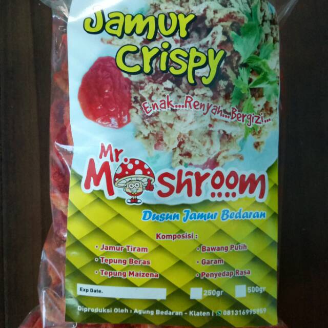 

Jamur crispy pedas 500gr Mr. Mushroom