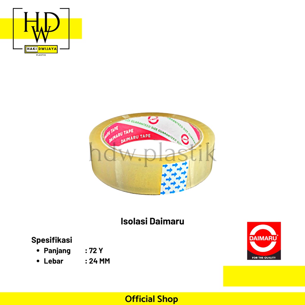 

[Dapat 3 Pcs] Daimaru Stationery Tape 24mm x 72 Yard