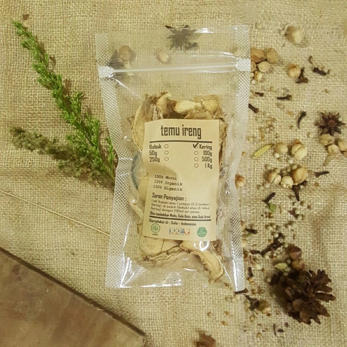 

TEMU IRENG IRIS KERING 1 KG - Curcuma Aeruginosa - REMPAH
