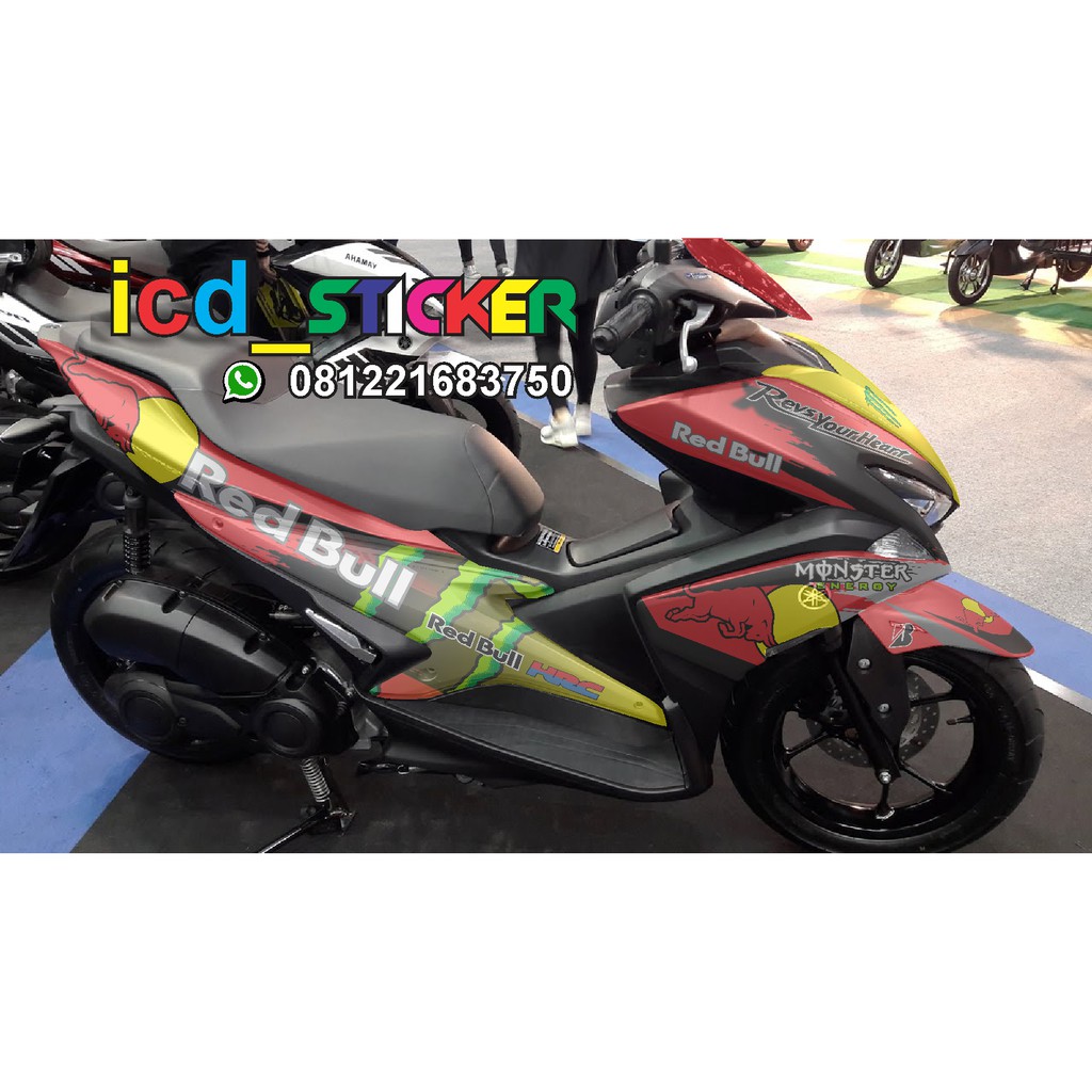 Decal Aerox 155 Redbull Design Suka Suka Shopee Indonesia Decal Aerox 155 Redbull Design Suka Suka Shopee Indonesia