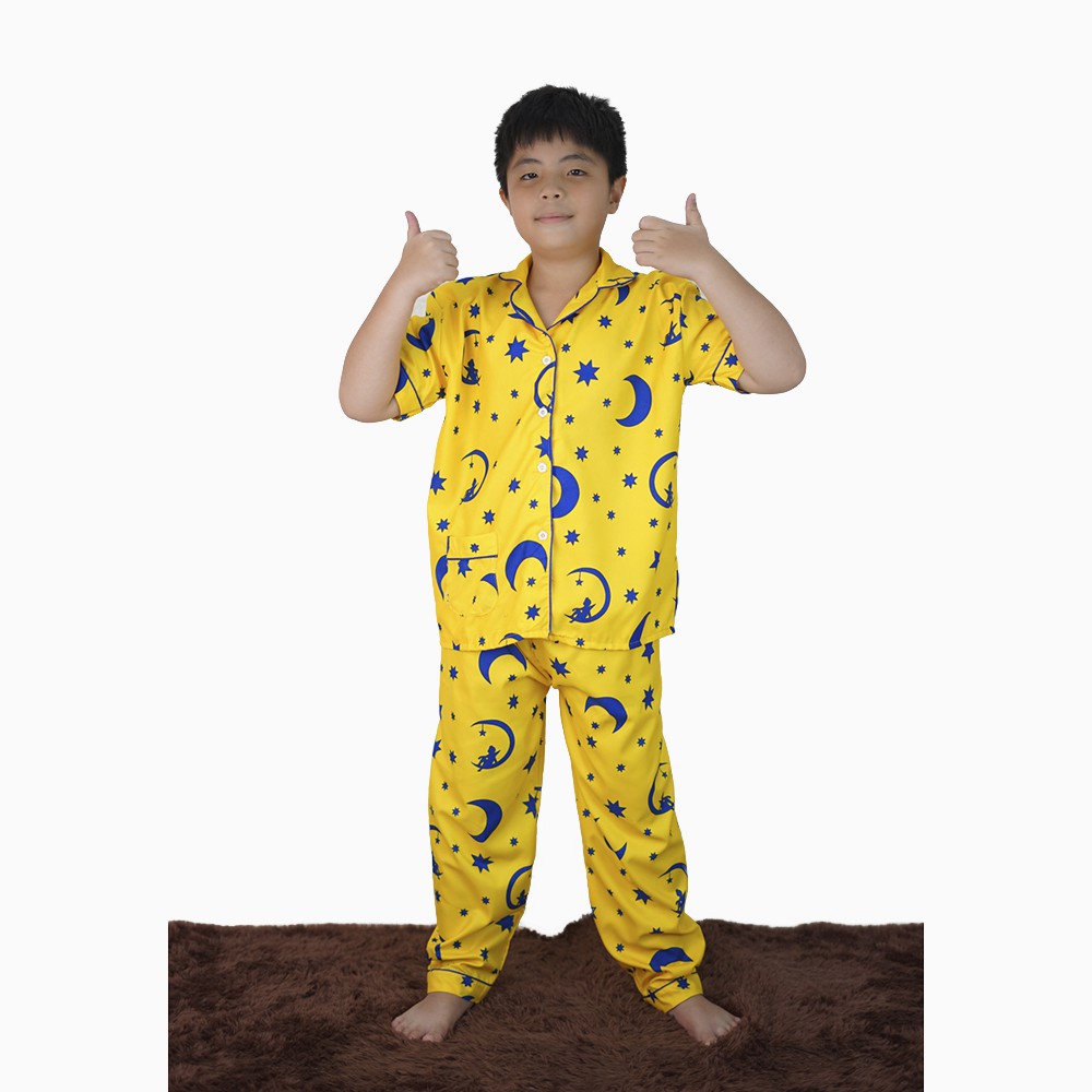 Stelan Piyama baju tidur anak lengan pendek celana panjang - XSHOP Shinobi