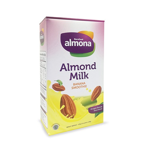 ALMONA Almond Milk Powder ASI BOOSTER with Daun Katuk, Banana Smoothie