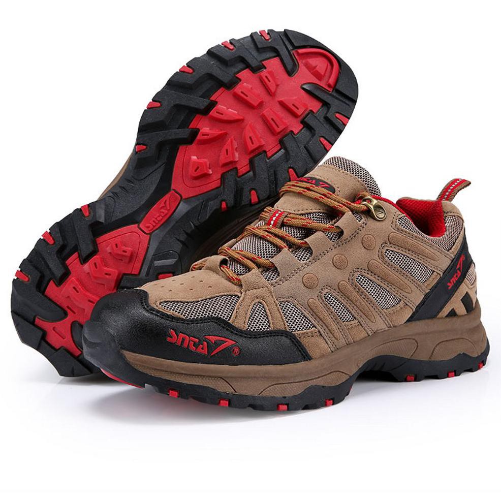 TERLARIS  Sepatu Gunung Semi Boot SNTA 433 Warna Brown Red - Sepatu Hiking Pria TERBARU