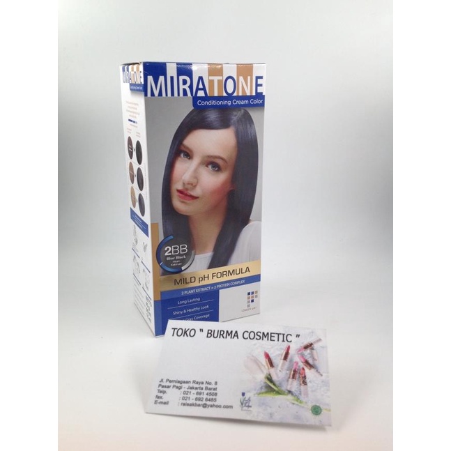 ✹ MIRATONE CONDITIONING CREAM COLOR 2BB (BLUE BLACK) ♬
