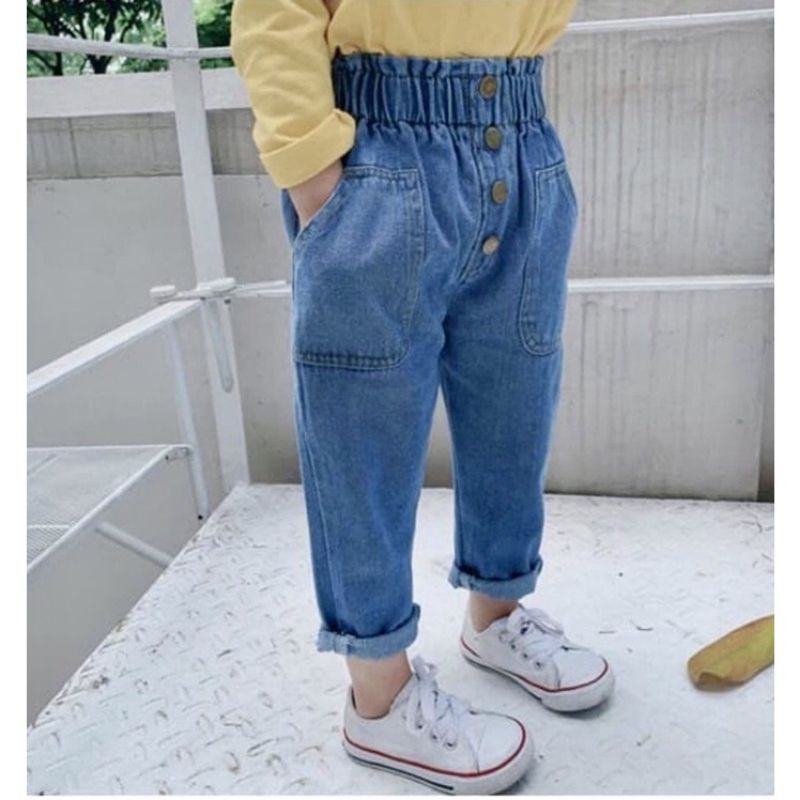 CELANA PANJANG HIG Waist USIA 2-7 th Celana Anak Jeans Berkualitas