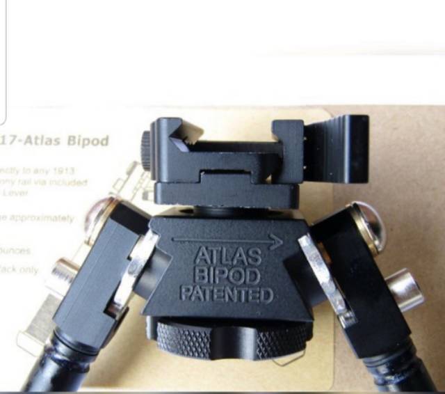 Bipod Atlas Warna Hitam &amp; Gold