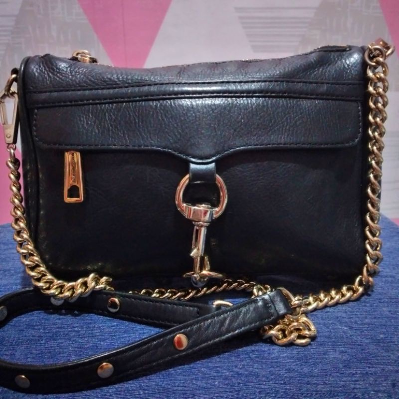Tas Rebecca Minkoff Sling Rante Hitam (100%genuine leather)
