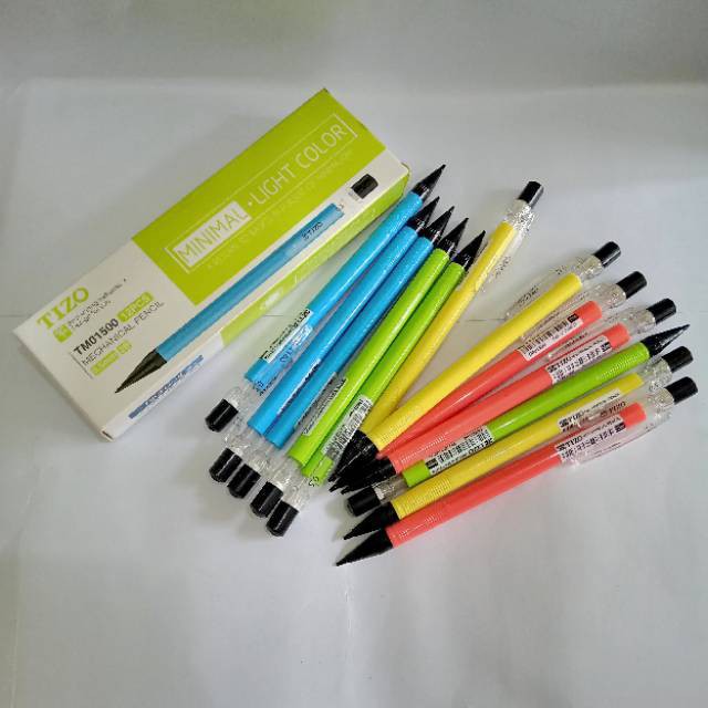 

PROMO MURAH Pensil Mekanik isi kecil cetekan Tizo 0.5 TM1600 Motif kayu, Batik, Tm1500 Polos