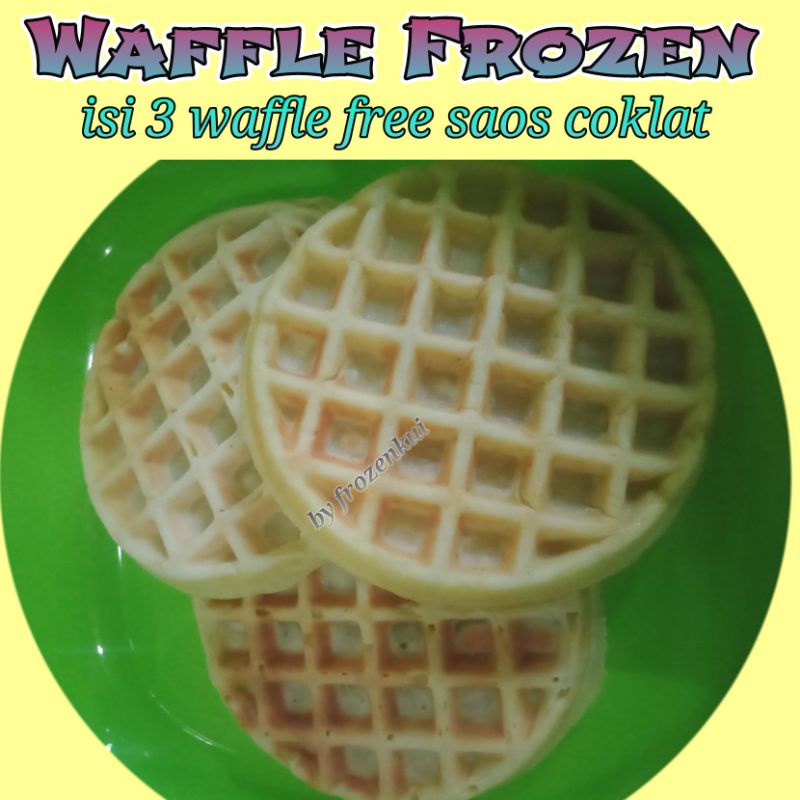 

Waffle Isi 3 Frozen Food Free Toping Saos Coklat