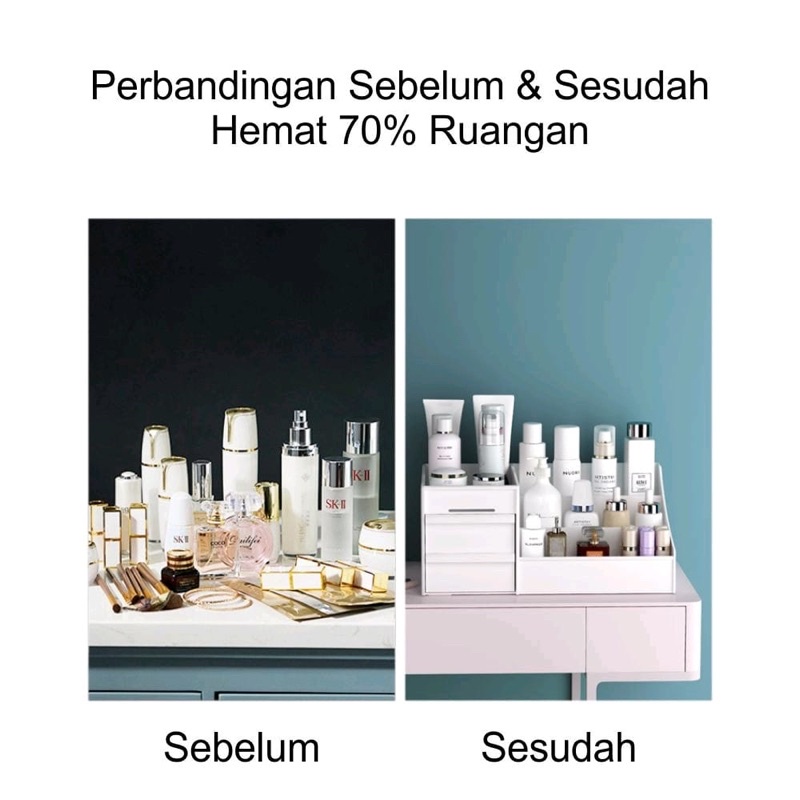 Rak Kosmetik Tempat Makeup Storage/Tempat Penyimpanan Skincare/Rak House Container