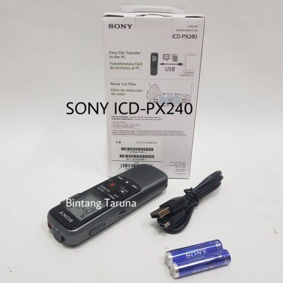 Voice Rekorder Sony ICD-PX240 Perekam Suara Sony ICD-PX240