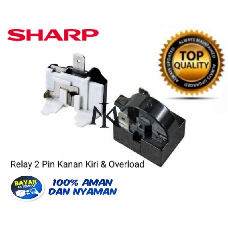 Relay overload kulkas 2 pintu sharp