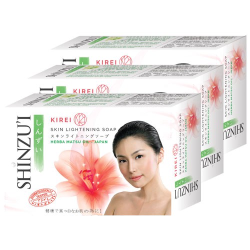 ( Isi 3 ) Shinzui Skin Lightening Soap - Sabun Batang Isi 3