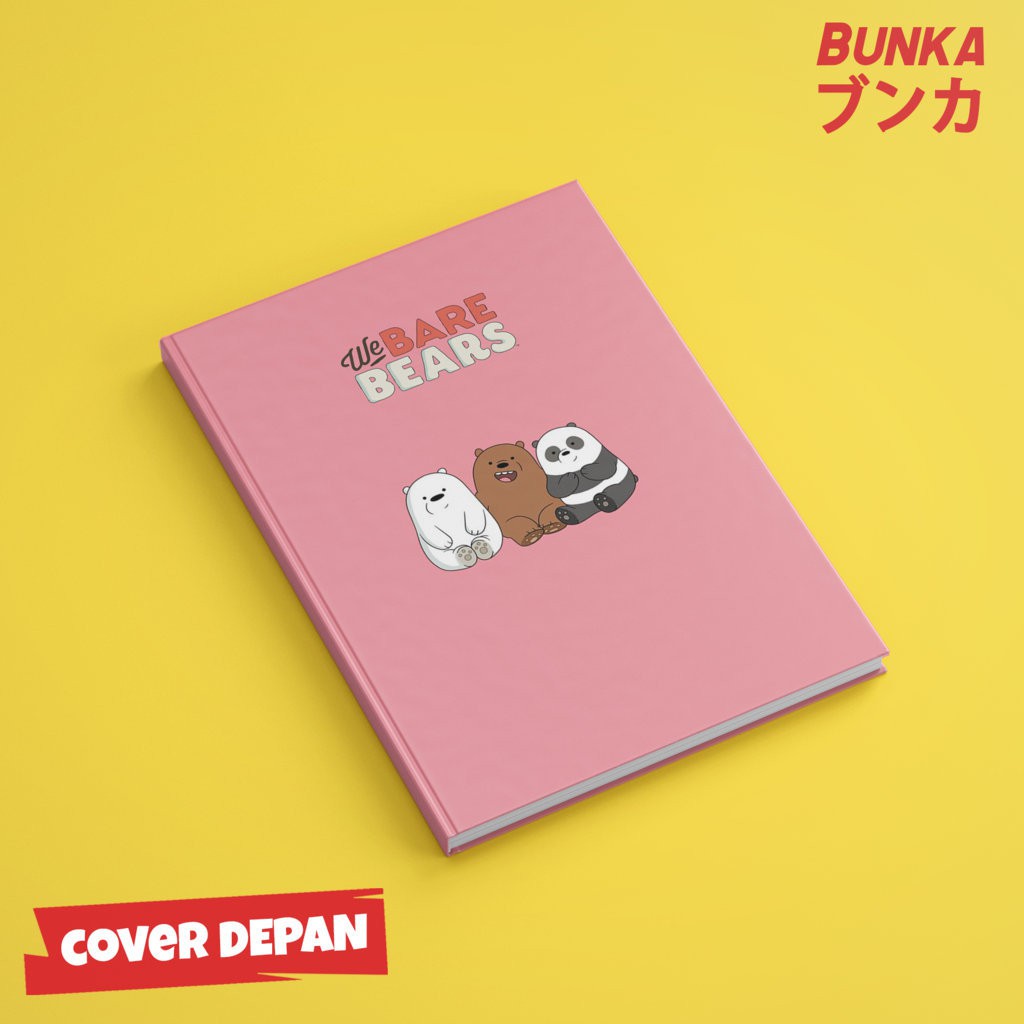 

Notebook We Bare Bears Characters Pink Cover Hardcover A5 Buku Tulis Catatan Note Agenda Planner