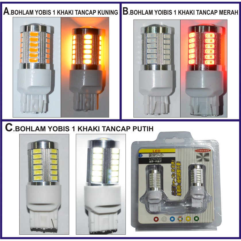 BOHLAM YOBIS 1 KAKI TANCAP KUNING / MERAH / PUTIH