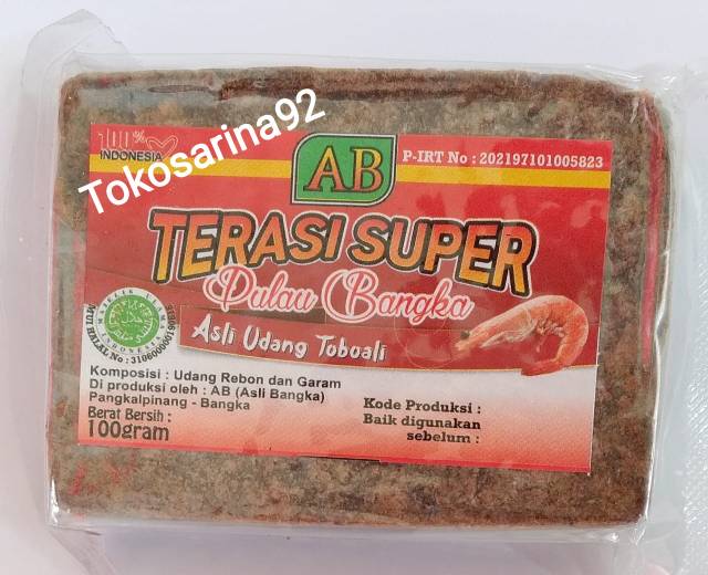 Jual Terasi Super Bangka 100 Gram Shopee Indonesia