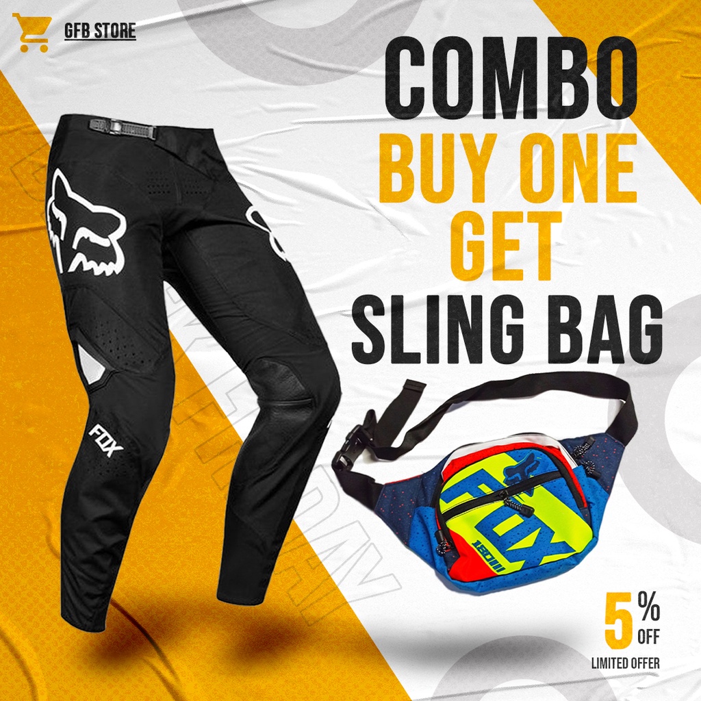 motocross motorcycle pants and motocross sling bag | Celana cross | celana trail | sling bag cross