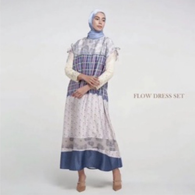PL FLOW DRESS SET Ria Miranda Free Ongkir
