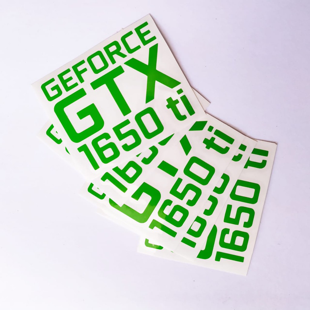 [PROMO BUY 3 GET 1] NVIDIA GEFORCE GTX 1650 TI CUTTING STIKER AKSESORIES CASING PC GAMING STIKER OUTDOOR