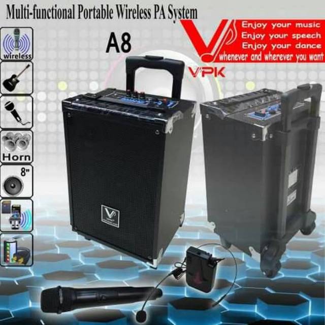 Speaker Portable Wireless Amplifier meeting VPK A 8 8inch