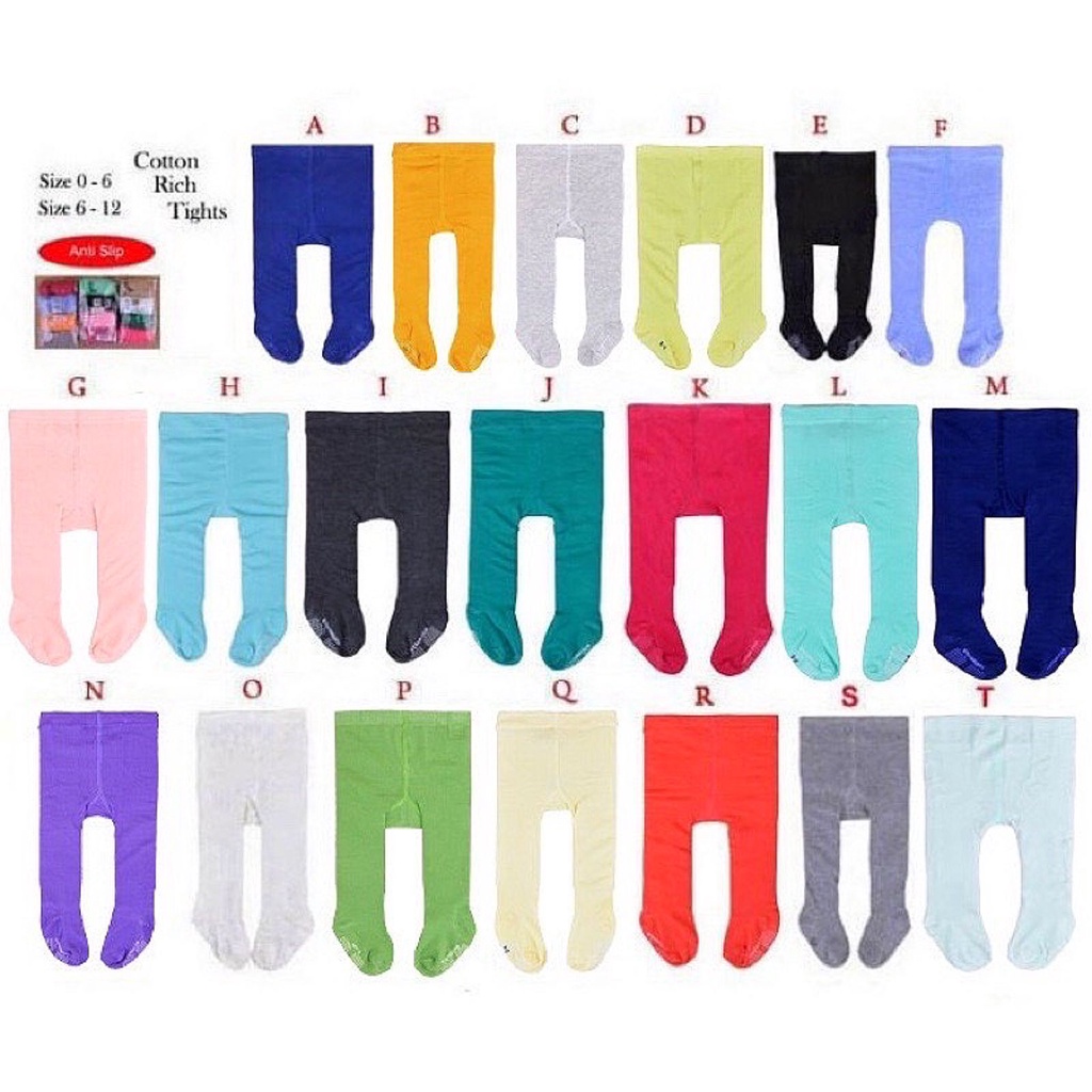 Legging Bayi Warna Polos / Cotton Rich Tights (Arevyonlineshop)