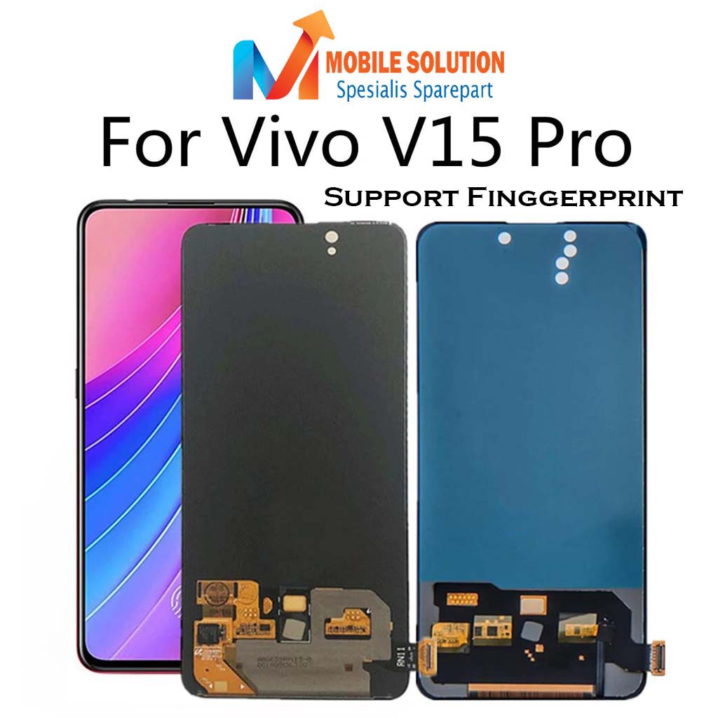 GROSIL LCD Vivo V15 PRO SUPPORT FINGGERPRINT FULLSET ORIGINAL 100%  Touchscreen GARANSI 1 BULAN + PACKING AND BUBBEL