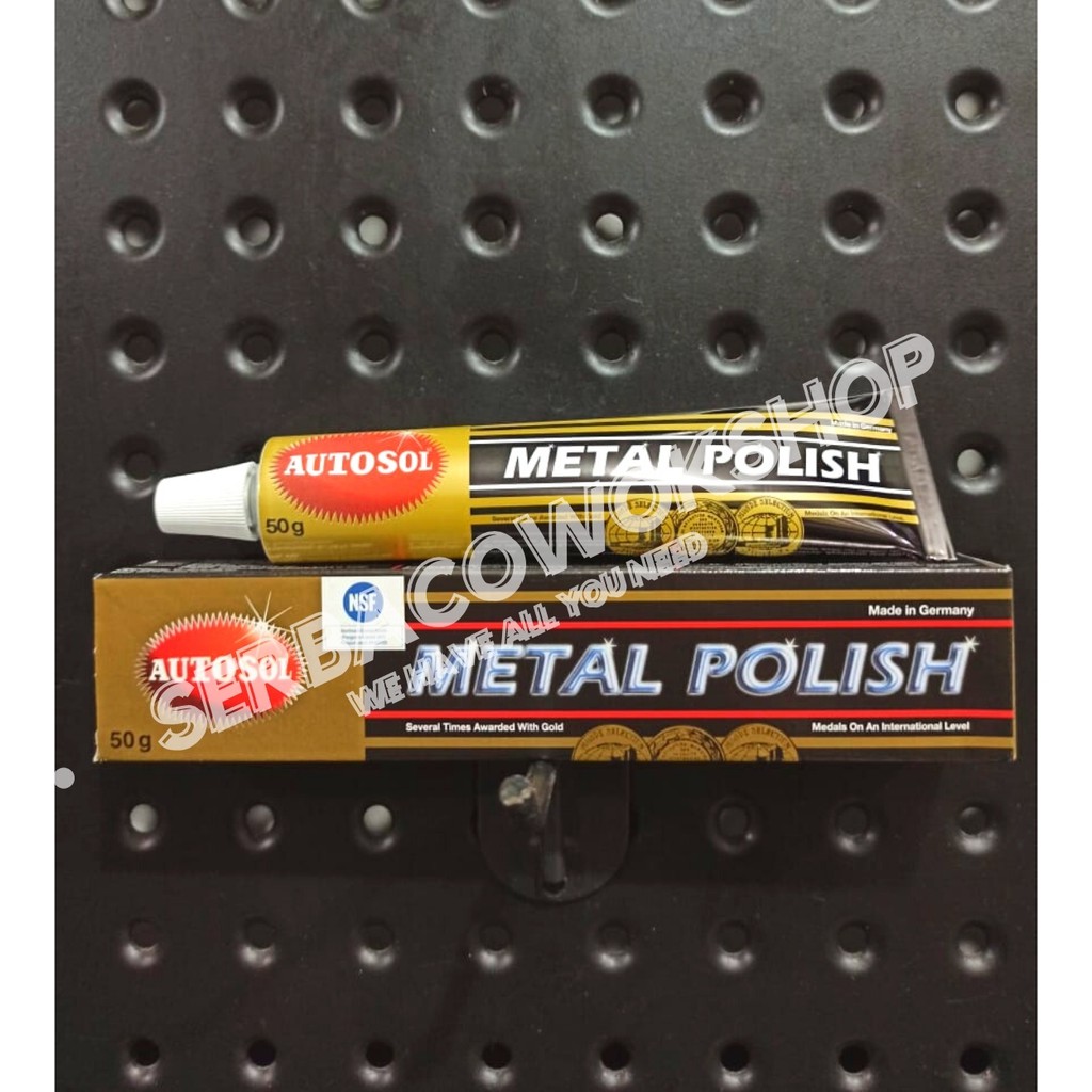 Autosol Metal Polish 50 Gram Original German Edel-Chromglanz Pembersih Pengkilap Logam Kuningan