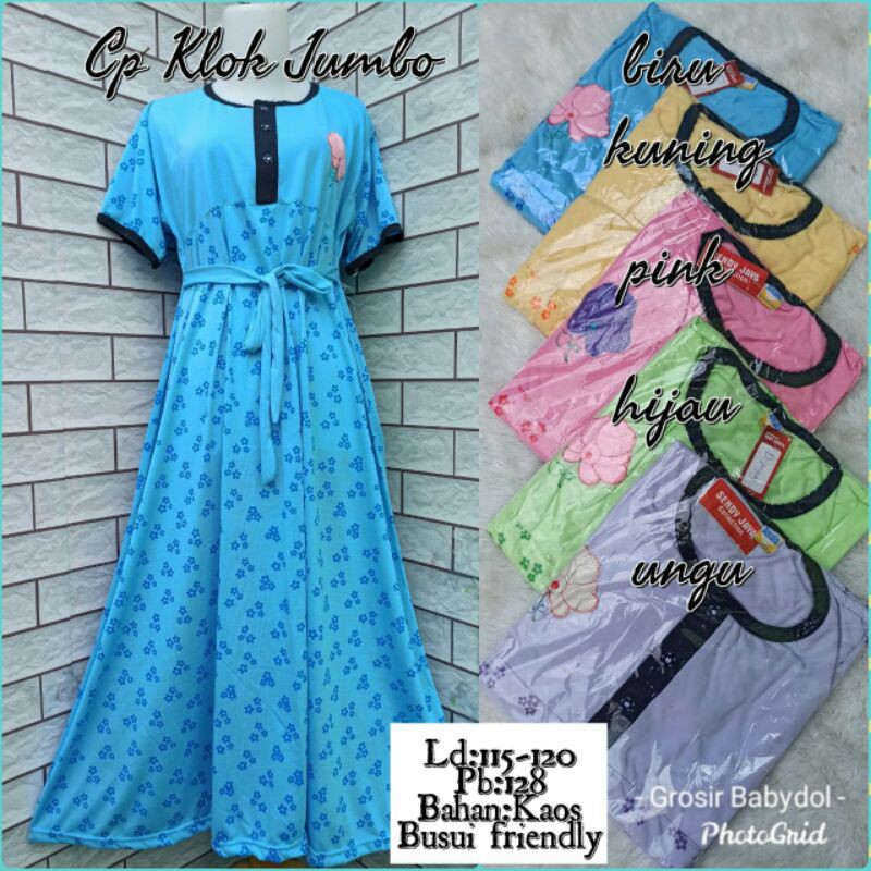 daster CP klok Jumbo bahan kaos tebel dan halus