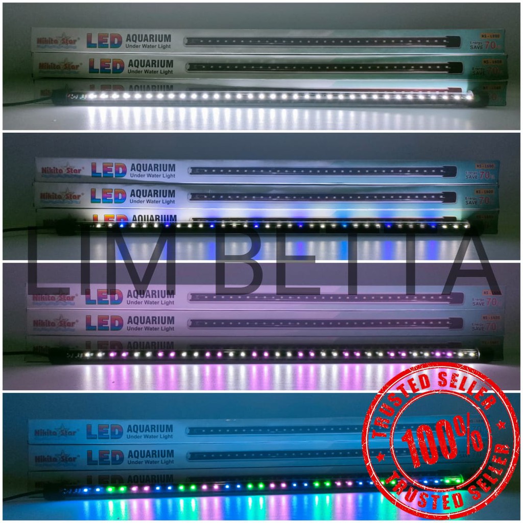 LAMPU CELUP LED NIKITA STAR NS 500 / Lampu 50CM Aquarium Aquascape