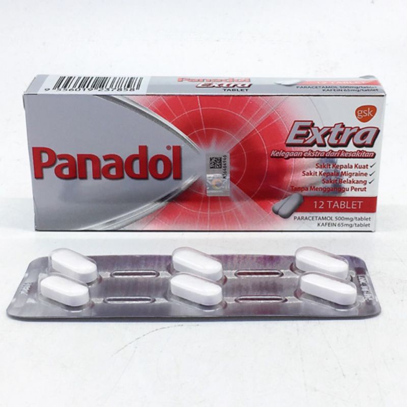 Panadol extra malaysia isi 12 tablet