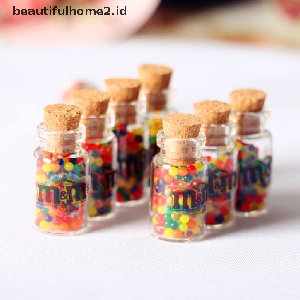 (Beautifulhome2.Id) 3pcs Miniatur Botol Permen Untuk Aksesoris Dapur Rumah Boneka