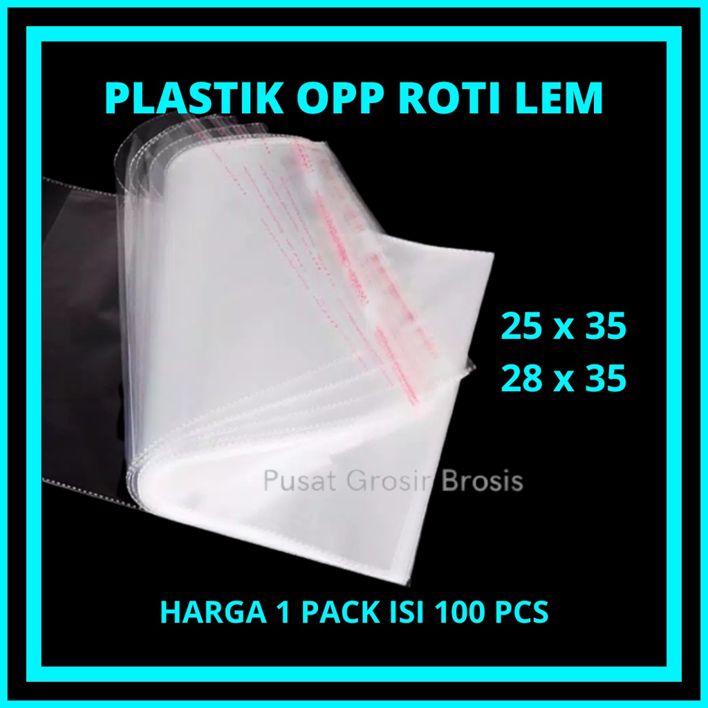 Plastik Opp Lem / Opp Baju / Opp Seal / Opp Sandal 25x35 / 28x35