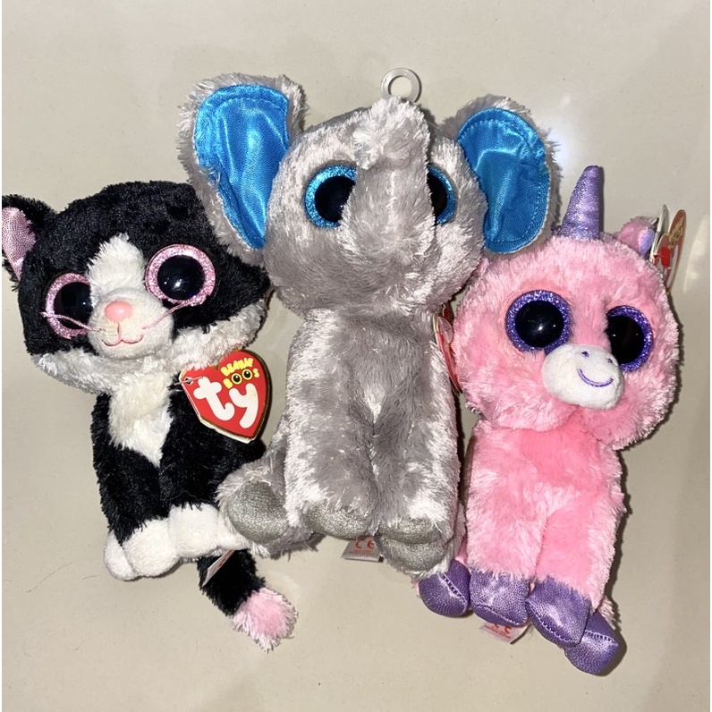 Ty Doll/Boneka, Gajah/Elephant, Unicorn, Kucing/Cat ORI, MOHON BACA DESKRIPSI