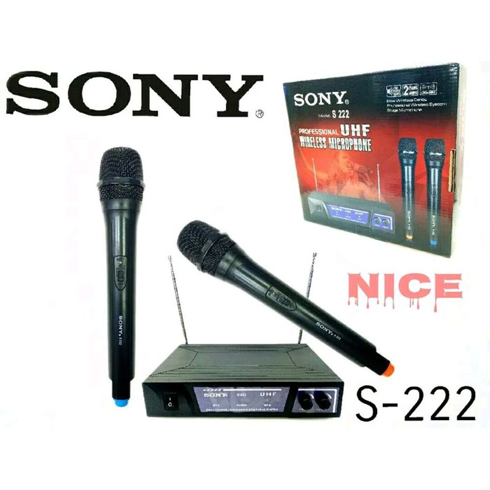 MICROPHONE SONY WIRELESS DOUBLE S 222- MIC SONY DOUBLE S 222 HANDLED
