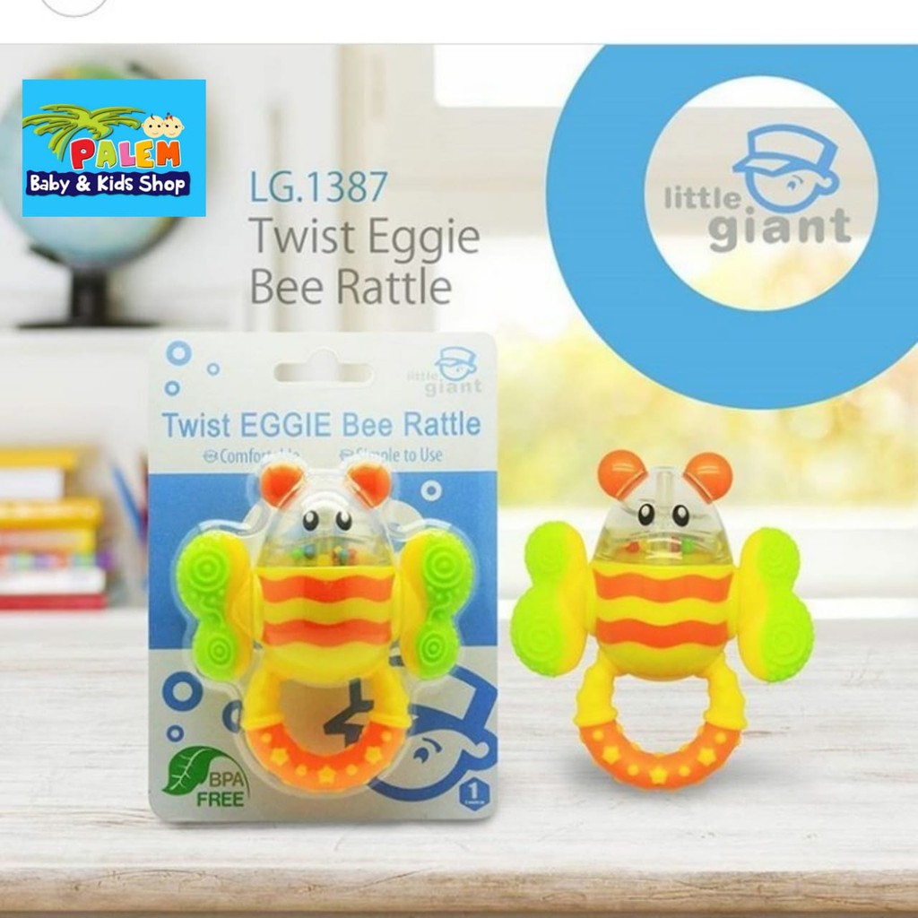 LITTLE GIANT Twist Eggie Bee Rattle LG.1387