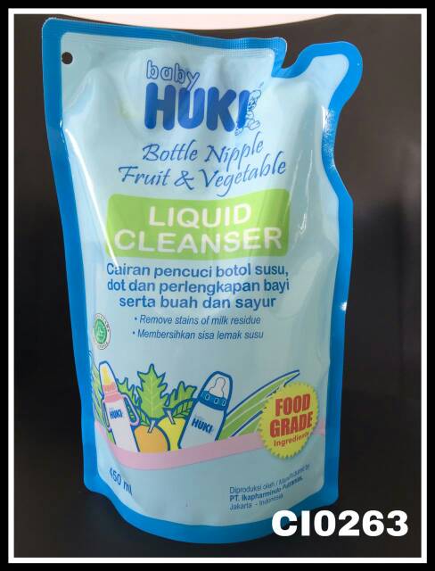 Baby Huki Liquid Cleanser Pouch 450ml