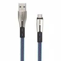 kabel data usb Vivan micro BTK-M 2.4A 1M for Android blue+white original