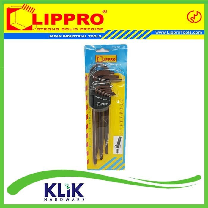 Lippro Kunci L Bintang Extra Long Set 9 Pcs - Star Torx Key Set Panjang