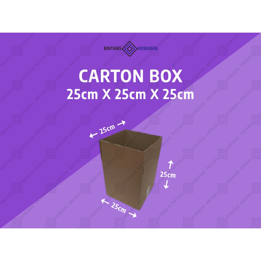 

Kardus Karton 25 x 25 x 25cm Dus Packing