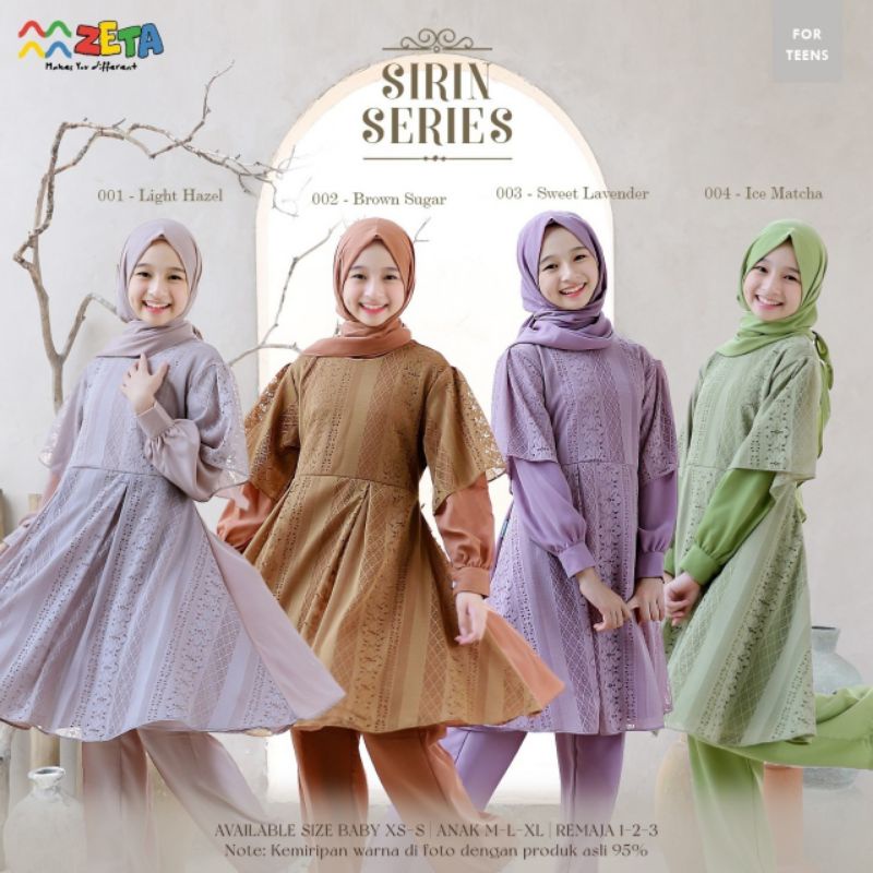 ZETA SIRIN SERIES By ZETA OUTFIT/gamis setelan/gamis couple