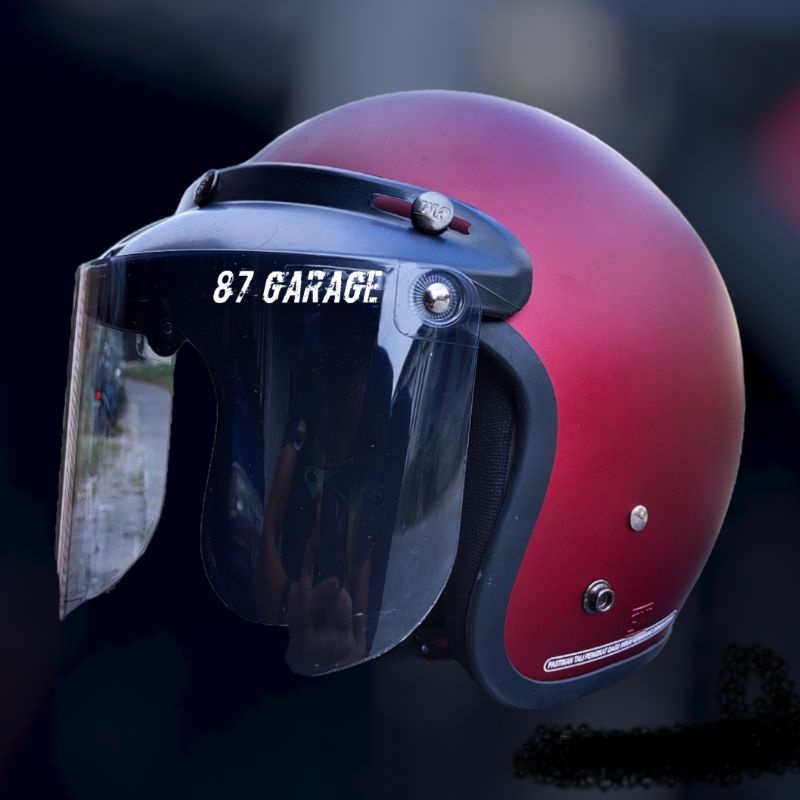 HELM BOGO RETRO SNI FULL LEHER